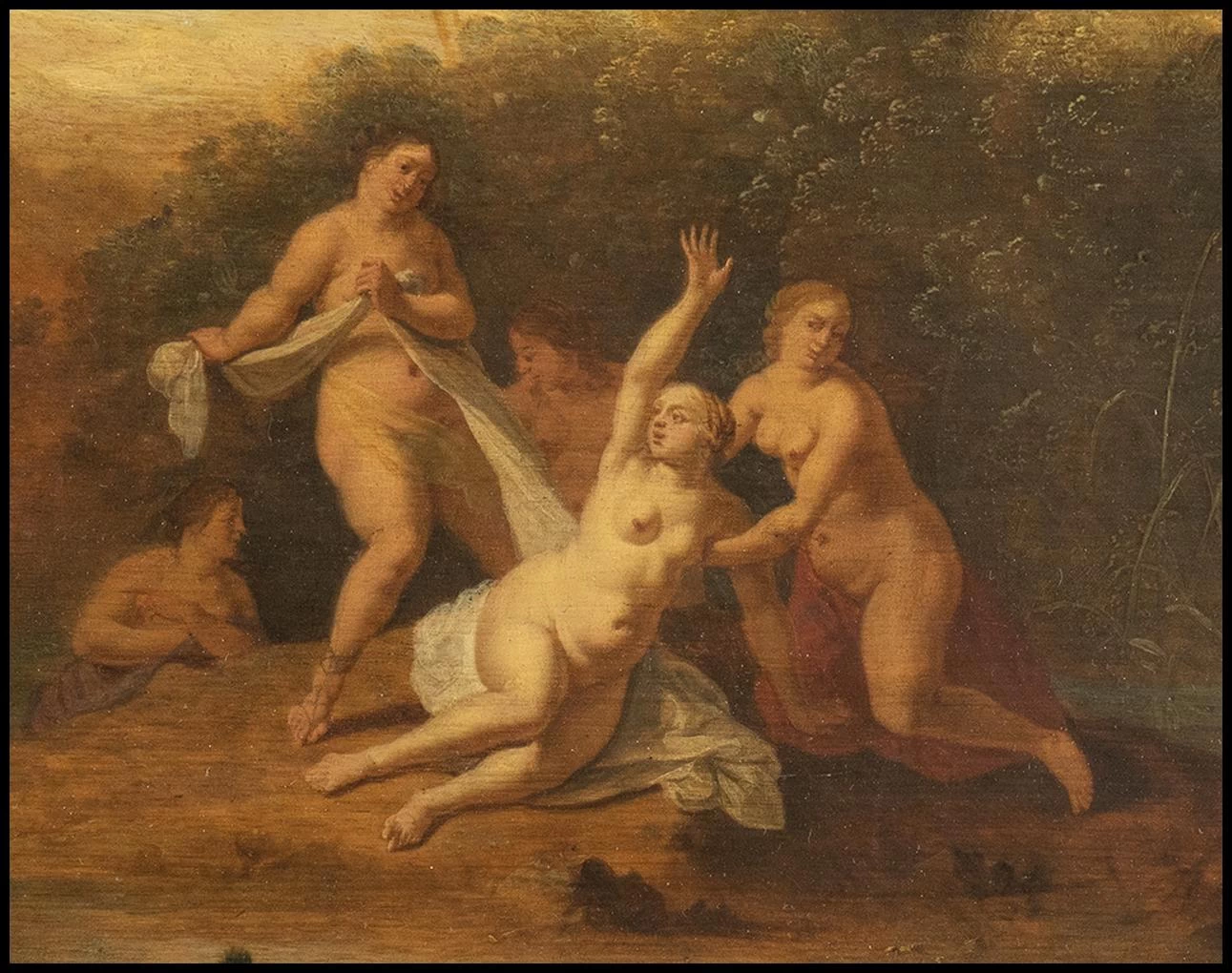 Diana e le nife - attribuito, dettaglio
